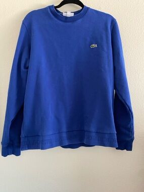 Lacoste Men’s Sweatshirt Blue Cotton Logo